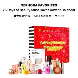 Sephora favorites 2025 holiday advent calendar must haves / gift set 25 days
